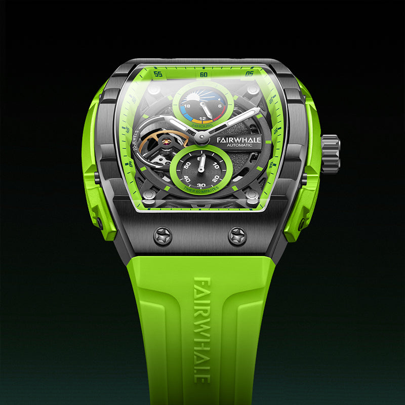 Fairwhale Moon Phase Skeleton Watch