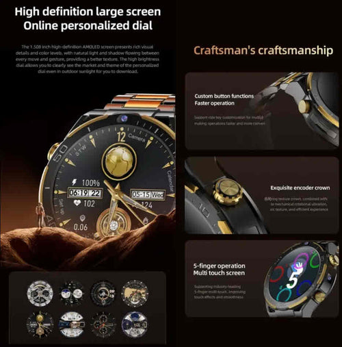 4G Android 10 Smart Watch for Men | Octa-Core MTK6762 | 6GB RAM + 128GB ROM | 900mAh Battery