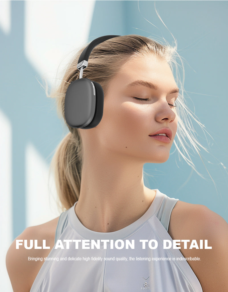 Premium Wireless Bluetooth Over-Ear Headphones | Hi-Fi Stereo Sound | Noise Reduction | Built-in Mic | Long Battery Life
