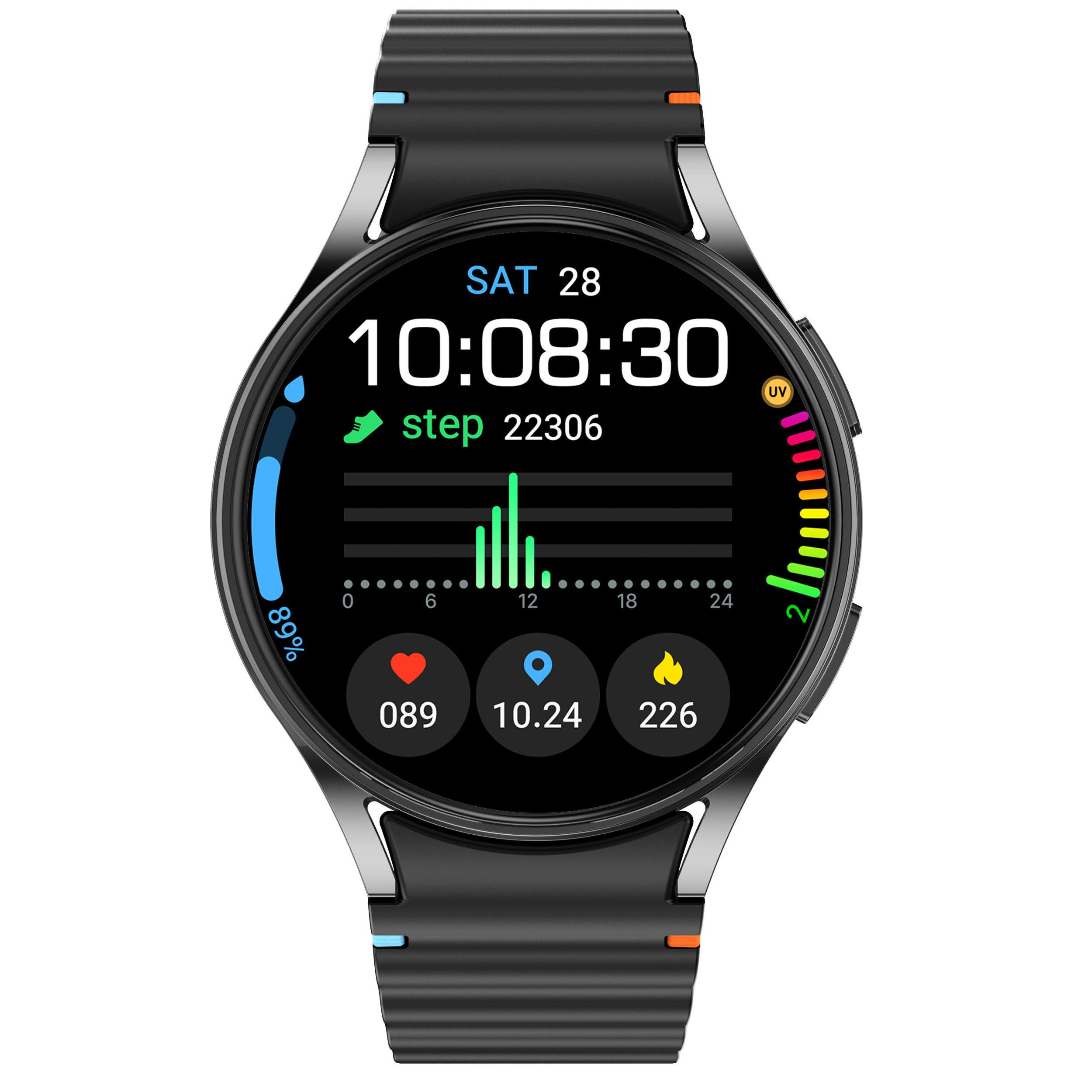 VALDUS WATCH7 MAX Smartwatch | IPS Full Touch Display | Blood Pressure & Blood Oxygen Monitor | Alarm Reminder | Fitness Smart Watch