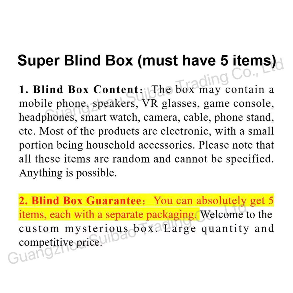 Super Electronics Mystery Box