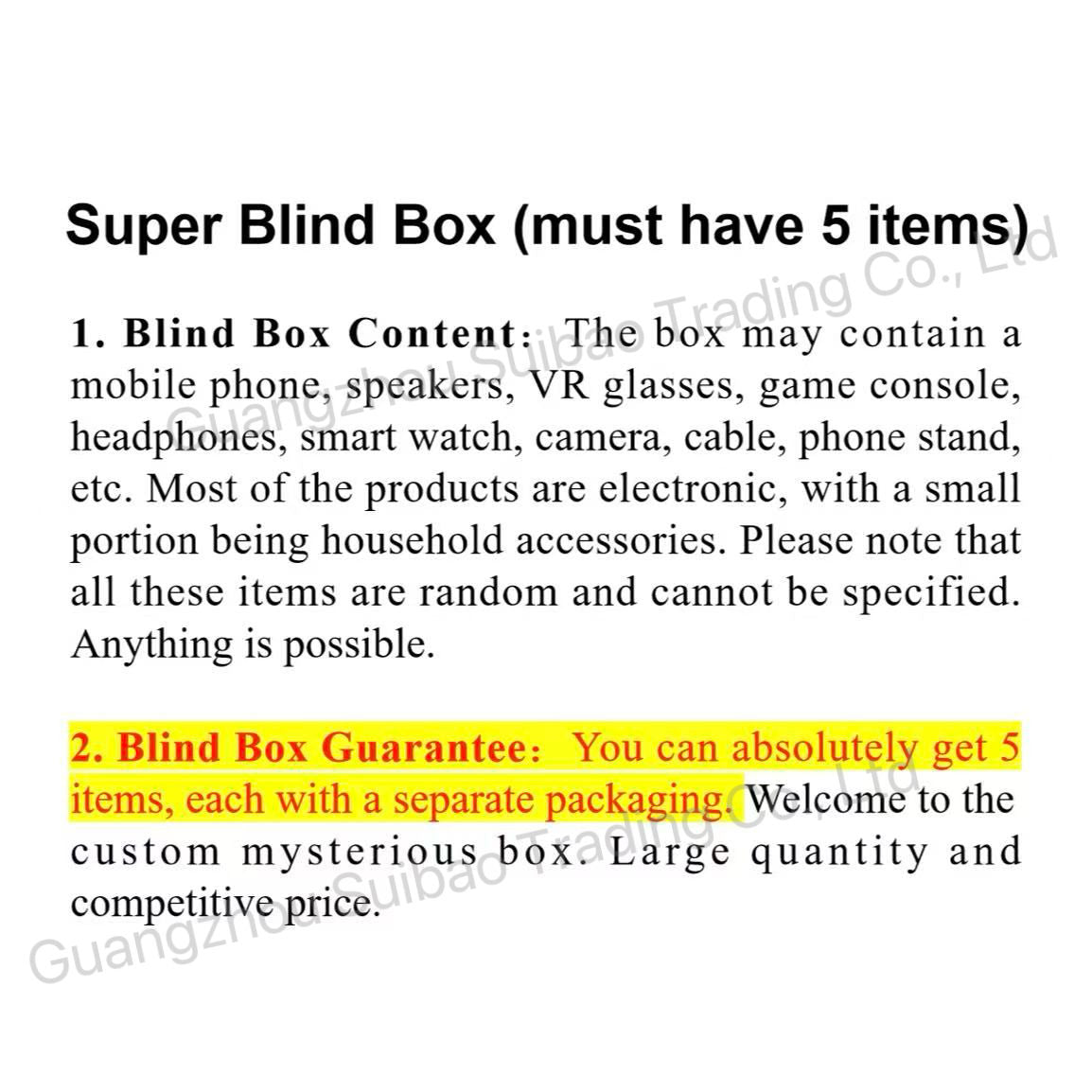 Super Electronics Mystery Box