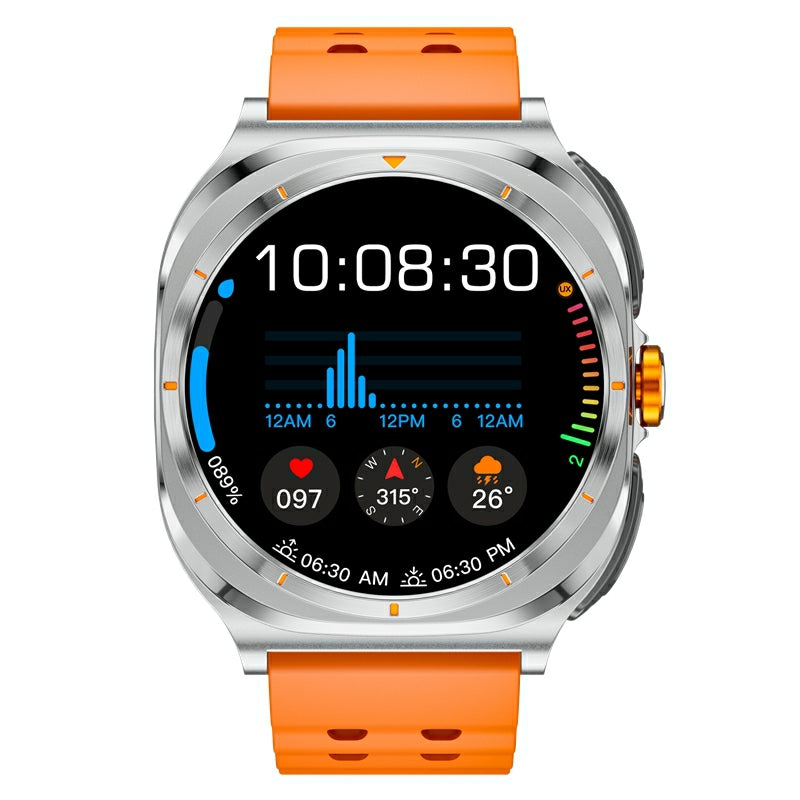 2-in-1 Smart Watch for Men with Hidden TWS Earbuds | Round Display | Heart Rate Monitor | IP67 Waterproof | Bluetooth Fitness Smartwatch