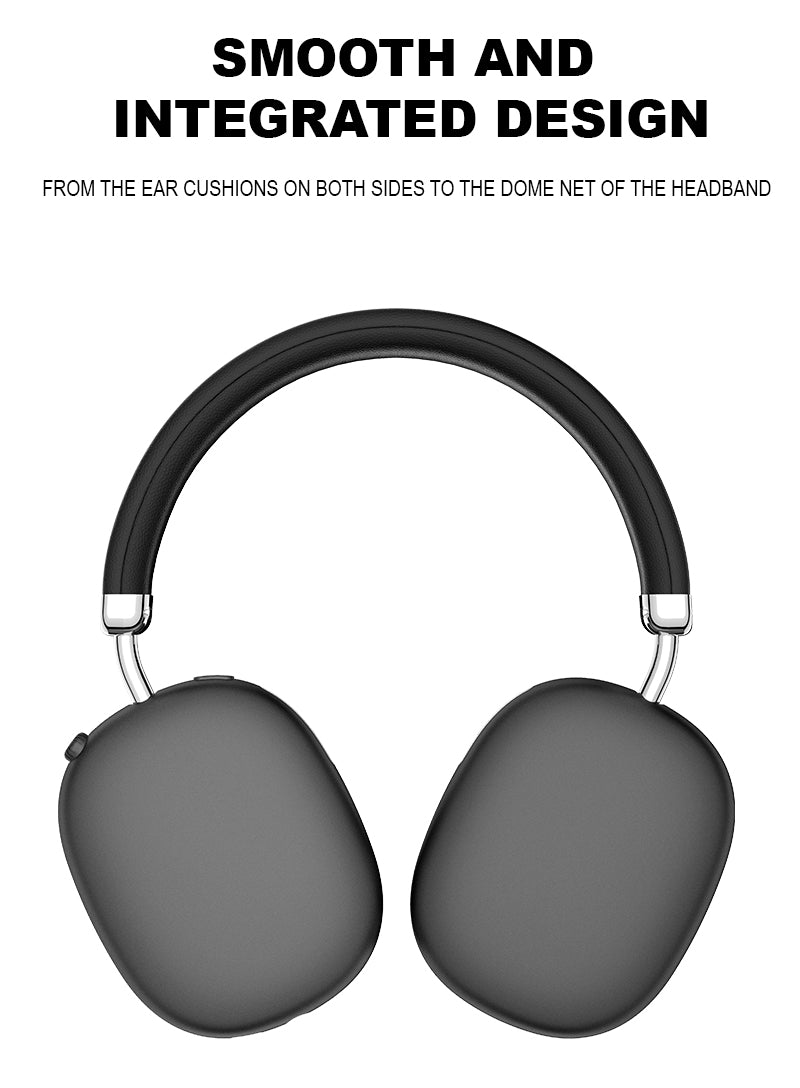 Premium Wireless Bluetooth Over-Ear Headphones | Hi-Fi Stereo Sound | Noise Reduction | Built-in Mic | Long Battery Life